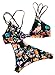 Cupshe Fashion Women Floral Printing Strappy Bikini Set (L), Multicolor