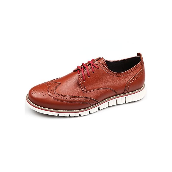 Buy Laoks Men's Brogues Oxford Wingtip 