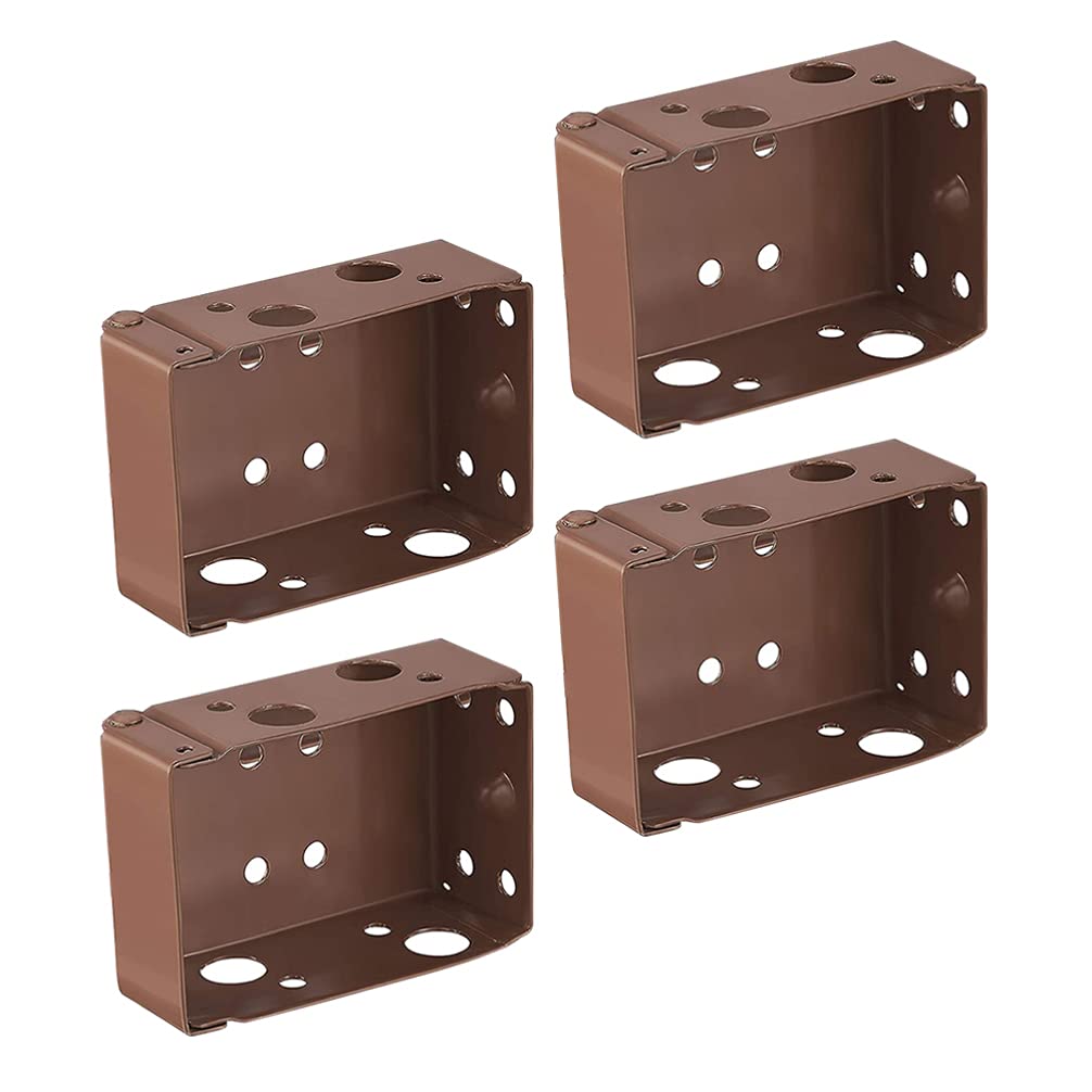 Angoily 4pcs Blind Brackets Low Profile Box Mounting Bracket for Window Blinds