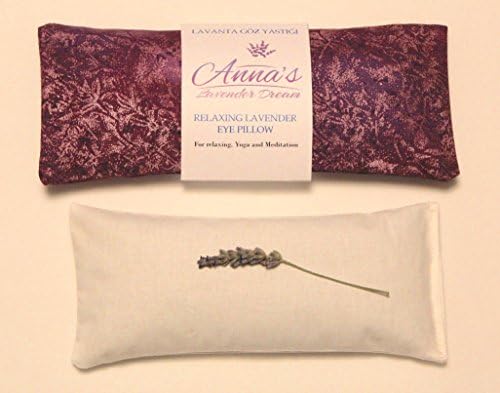 Relaxing Lavender Eye Pillow with Removable Cover Petite - Purple Metallic