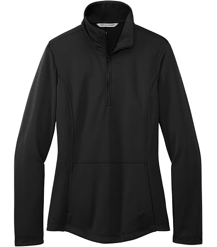 Port Authority Ladies C-Free Cypress 1/4-Zip Deep Black at Amazon