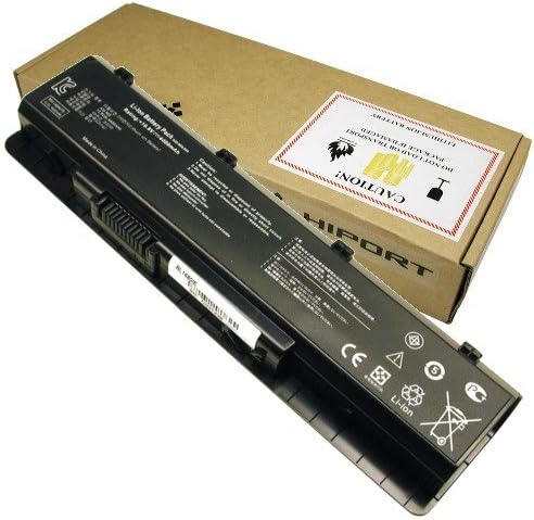 Hiport Laptop Battery For Asus N45E, N45F, N45S, N45J, N45JC, N45SJ, N45SN, N45SF, N45SL, N45SV, N55E, N55S, N55SF, N55SL, N75E N75SF, N75S, N75SJ, N75SN, N75SV, N75SL, A32-N55, A31-N55 Laptop Notebook Computers (Black)