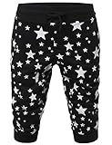 YOUSTAR Men's New Stylish Super Comfortable Star Printed Jogger Harem Crop Pants