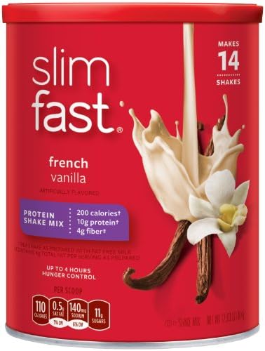 SlimFast 3-2-1 Powder, French Vanilla, 12.83 oz (Pack of 3)