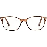 Foster Grant womens Faye Blue Light Multi Focus™ Reading Glasses Square Reading Glasses