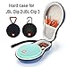 Hard Case Travel Carrying Storage Bag for JBL Clip 2/Clip 3 Bluetooth Portable Speaker.- Dark Blue