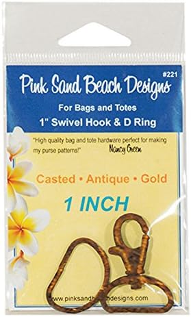 Swivel Hook & D Ring Antique Gold