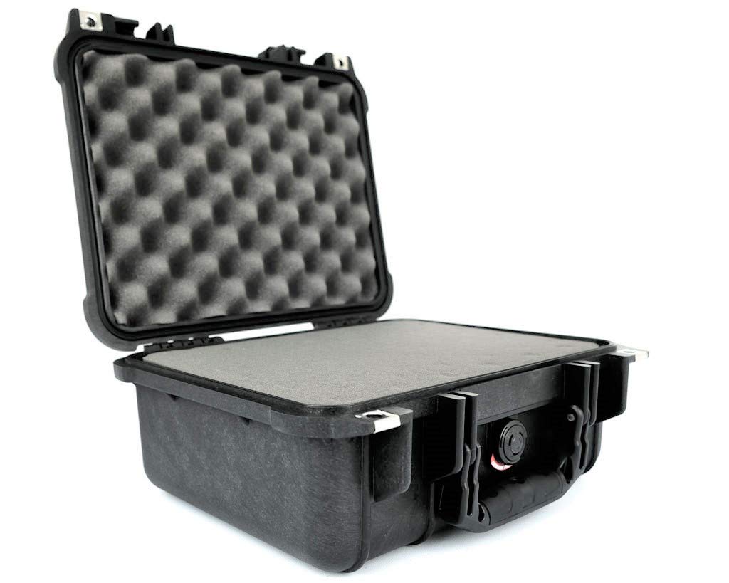 PELI 1400 Protective Case for Camera, Lenses, Drones and Sensitive Electronic Equipment, IP67 Watertight and Dustproof, 19L Capacity, Made in Germany, With Customisable Foam Insert, Black — image 1