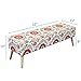 Otto & Ben Mid Century Ottoman with EASY LIFT Top, Upholstered Shoe Ottomans Seats for Entryway and Bedroom, Retro Floral