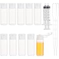 BENECREAT 10 Pack 12ml Small Plastic Flip Cap Sample Bottle Empty Refillable Travel Bottles for Makeup Cosmetic Toiletries Product
