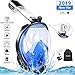 MOSFiATA Snorkel Mask, Swimming Scuba Diving, Full Snorkeling Face Mask Easy and Adjustable 180° Panoramic View, Anti-Fog, Anti-Leak Safety Diving with Detachable Camera Mount for Adult and Youth.