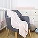 TILLYOU Breathable Quilted Cotton Baby Blanket for All Seasons, Lightweight Warm Toddler Bed Crib Blanket, Super Soft Daycare Nap/Nursery Sleeping Blanket, Heather Pink 39”x39”