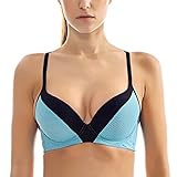 SYROKAN Women's Racerback Lift Comfort Mesh Underwire Foam Push Up Sports Bra