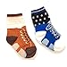 Elesa Miracle Non-skid Baby Boy Toddler Shoe Socks, 6 Pairs, Anti Slip, for 12 - 24 Months