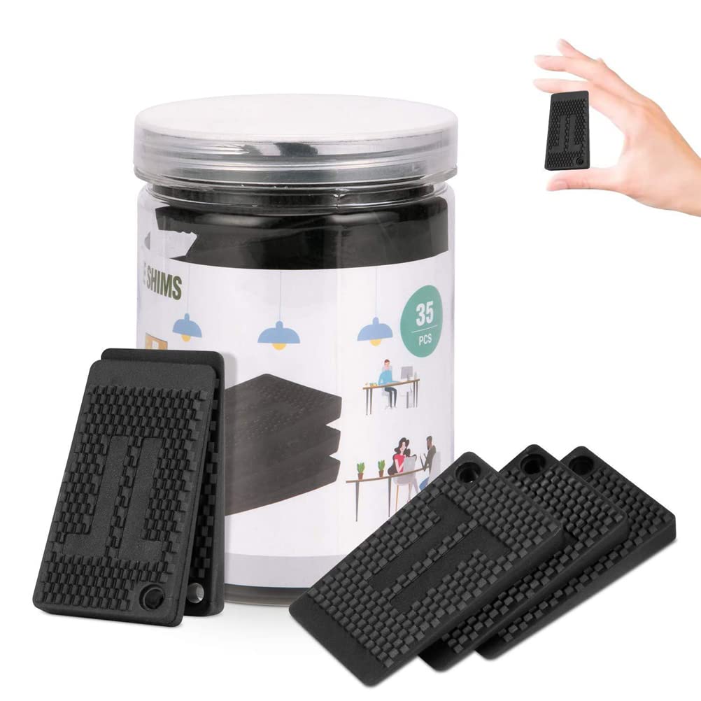 Furniture Pads, Plastic Shims Levelers Strong and Durable DIY Rubber Feet Have Extreme Weight Capacity Shims for Furniture Table Chair Cabinet Table Leg