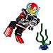 LEGO City MiniFigure: Deep Sea Explorers - Female Scuba Diver (w/ Camera and Sea Plant)