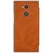 Sony Xperia XA2 Ultra Case,Mangix Flip PU Leather Wallet Smart Sleep Wake Protection Shell Case with Card Slot for Sony Xperia XA2 Ultra (Brown)