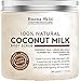Coconut Milk Body Scrub with 6 Essential Oils | Natural Deep Cleansing Exfoliator | Promoting Radiant Skin 12 oz By Buena Skin (Coconut Milk)