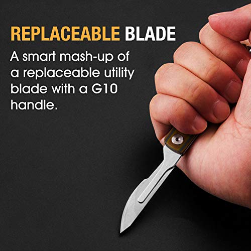 edcfans Folding Pocket Knife G10 Handle, Skinning Knives for Hunting