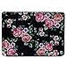 HDE Plastic Hard Case and Keyboard Cover for MacBook Pro 13 (Non Retina) Snap On Protective Hard Shell Black Floral Design Fits Old MacBook Pro 13 Inch Model A1278 with CD Drive (Black Floral)