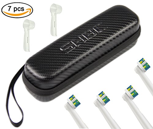 SHBC Compact Hard travel case" NO SMELL" Fits Oral-B Pro 1000 Power Rechargeable Electric Toothbrush Water proof carrying bag.