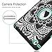 Hocase iPad Mini 4 A1538/A1550 Case, Rugged Hybrid Double Layer Shockproof Protective Hard Rubber Case for Apple iPad Mini 4 Retina - Flower/Aqua