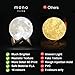 mono living Moon Light Lunar Lamp, 4.7 Inch, Night Light, 16 Color 3D Led Light Up Moon, Cool Space Boys Lamp, Decorations for Bedroom, Kids Teen Girl Baby Nursery Gift, Thanksgiving Christmas