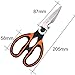 Ado Glo Kitchen Scissors - Heavy Duty Kitchen Shears for Meat Poultry Herb Vegetables - Multi Purpose Scissors