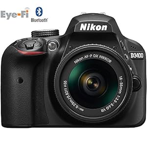 Nikon D3400 Digital SLR Camera & 18-55mm VR DX AF-P Zoom Lens (Black) - (Certified Refurbished)