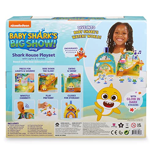 WowWee Baby Shark's Big Show! Shark House Playset – Lights and Sounds