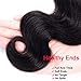 Beauty Forever Hair Brazilian Weave Virgin Hair Body Wave 3 Bundles with 1 Piece 4x4 Three part Lace Closure 100% Unprocessed Human Hair Extensions Natural Color (12 14 16+12)