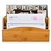 Bamboo 3-Slot Mail Organizer Mail Sorter by Intriom Bamboo Collection