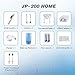 Jetpik - JP200 Home - Rechargeable Electric Water Flosser with Toothbrush Attachment for Braces with Universal Charger, Tongue Cleaner, and Flosser Tips, Flosser & Sonic Toothbrush