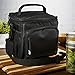 Fit & Fresh Small Cooler Bag Lunch Bag Insulated Tote Bag Soft Sided Thermal Bag for Men/Women/Work/Lunch/Fishing/Golfing/Beach/Camp/Picnic, Black