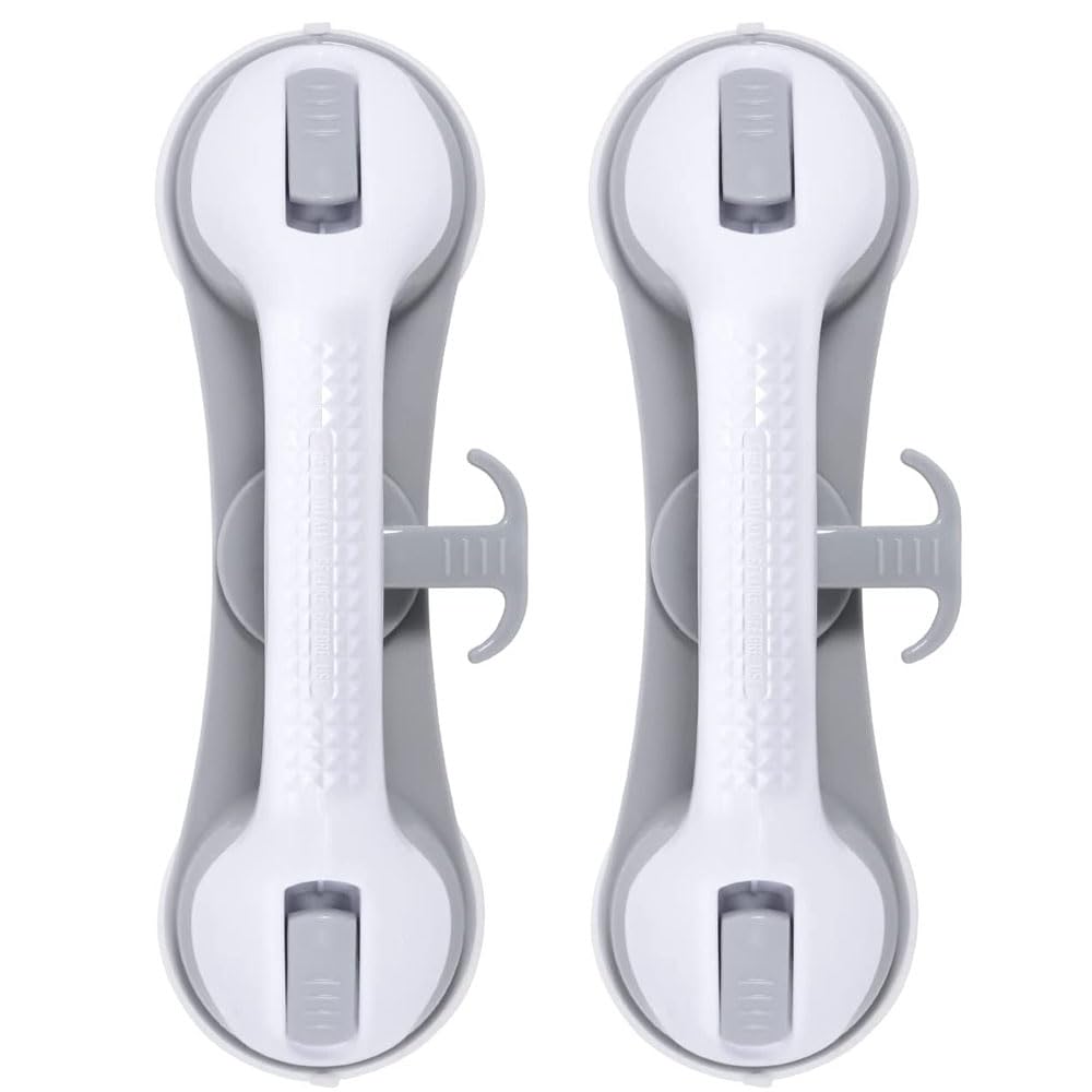 Enhance Safety with SafeguardPro's Premium 3-Suction Cup Shower Grab Bars, offering Stability and a Secure Hold with a Non-Slip Surface, Ideal for Users in Recovery or Needing Extra Support.