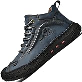 LZDZN Mens Boots For Men Chelsea Shoes Leather High Top Casual Men's Size Man Shoe Fashion Sneakers