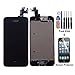 CELLPHONEAGE For iPhone 5S New LCD Touch Screen Replacement Black Full Set Digitizer Display Assembly With Home Button and Camera + Free Repair Tool Kits + Free Screen Protector