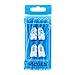 HICKIES 1.0 Original Unisex One-size Fits All Elastic No-Tie Shoelaces For All Types Of Shoes Cyan(14 HICKIES Laces)
