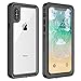 iPhone X/XS Waterproof Case, ATOP Protective Clear Cover with Built-in Screen Protector, Support Wireless Charging IP68 Certified Waterproof Dustproof Shockproof Case for iPhone X/XS 5.8 inch