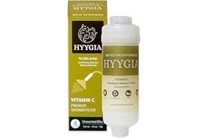 HYYGIA Premium Vitamin C Shower Filter for Hair and Skin - High Performance Chlorine Remover & Water Filtration - Reduces Dry