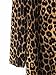 Joeoy Women's Casual Leopard Print Long Sleeve Dress-L