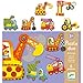 Djeco Articulated Vehicles Duo Puzzle (6 Puzzles/12 Pieces)