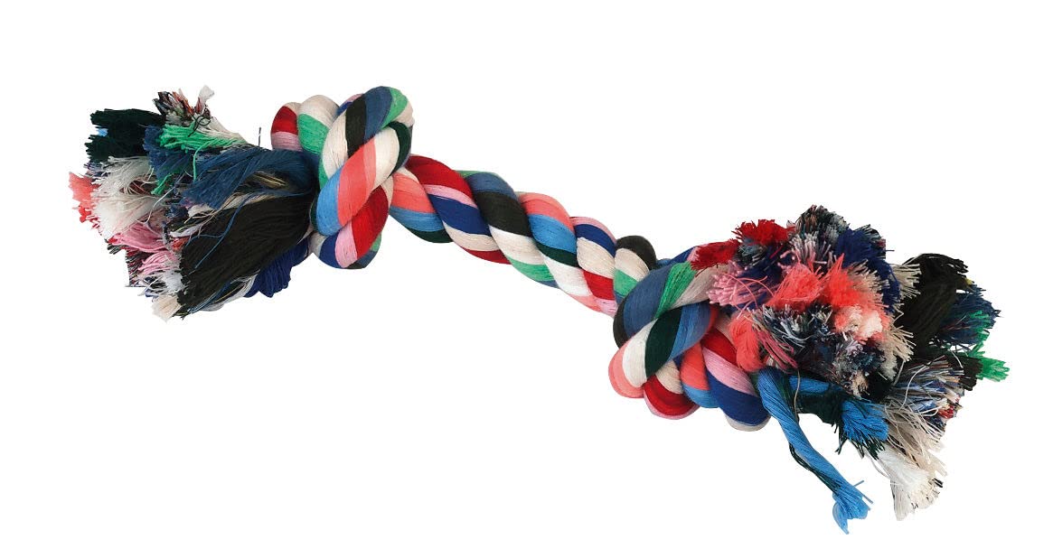 Kerbl Pet Teeth Knots Made of Cotton, approx. 26 cm/approx. 120 g