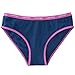Calvin Klein Girls Bikini Underwear (6 Pack) (Small (6-7 Years), Purple/Navy)