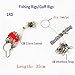 Mono Fishing Leader Rigs with Swivel Snaps Saltwater Surf Fishing Bottom Rigs High Strength Drop Fishing Rig 1 Arm and 2 Arm Nylon Leader Wire Leader Rigging for Lures Bait Hooks