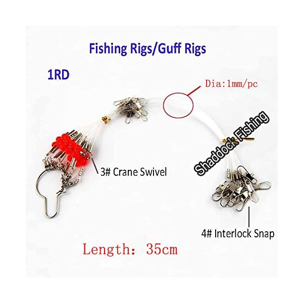 Shaddock-Fishing-12pcsbags-White-Nylon-Fishing-Wire-Leader-Rigs-Trace-with-SwivelsSnapsBeads-Arms-Fishing-Lures-Tackle-Leader-Rigging Shaddock-Fishing-12pcsbags-White-Nylon-Fishing-Wire-Leader-Rigs-Trace-with-SwivelsSnapsBeads-Arms-Fishing-Lures-Tackle-Leader-Rigging