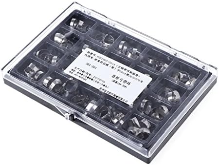 SYlive 80PCS Stainless Steel Dental Orthodontic Band with Buccal Tube Bands