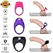 Louviva Vibrating Cock Ring, Male Penis Ring Sets with Clitoral Stimulate Features, Efficient Delay Adult Toys for Couples and Lovers (3-Piece Set)