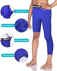 Dizoboee Youth Boys Compression Pants One Leg 3/4