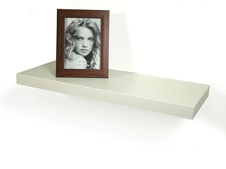 Wandboard Bobby Weiß 40cm - Deutsche Herstellung Schablone und Schrauben - Wandregal Wandbord